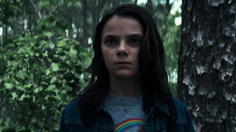 Laura in the woods in Logan