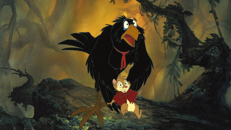 Jeremy and Mrs. Brisby on their quest in The Secret of NIMH (1982)