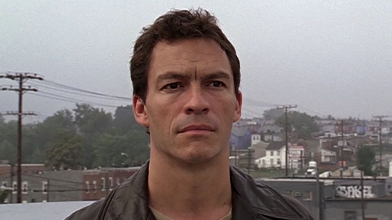 Detective Jimmy McNulty stares into space in "The Wire" (2002-2008)