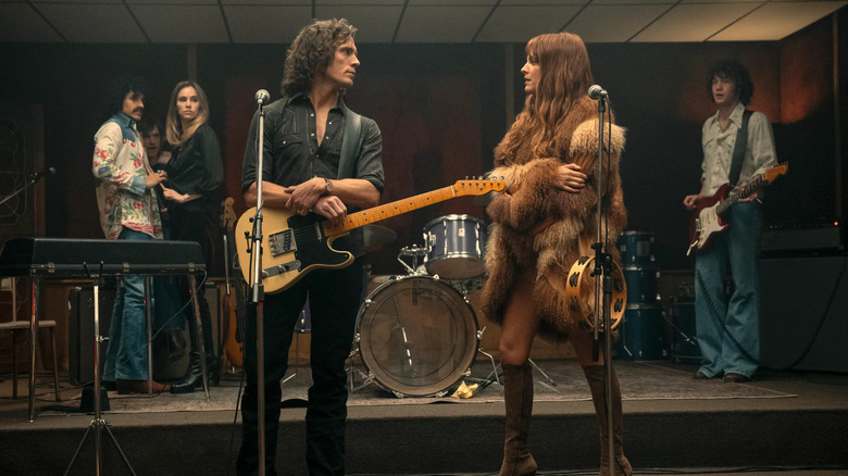 Billy Daisy and the band in the recording studio in Daisy Jones & The Six