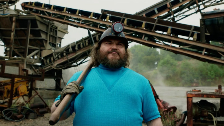 Steve holds a pickaxe in "A Minecraft Movie" (2025)