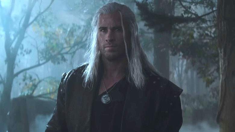 Liam Hemsworth's Geralt of Rivia looking ahead in The Witcher