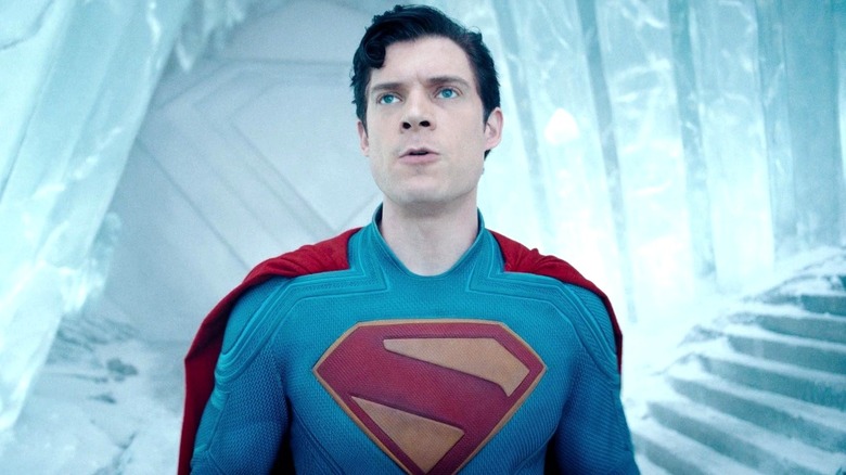 David Corenswet's Superman standing in the Fortress of Solitude in Superman (2025)