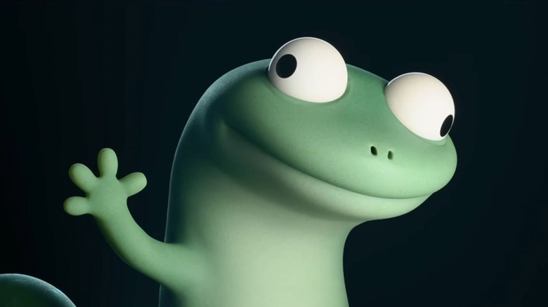 Tom Lizard holding up hand in Hoppers (2026)