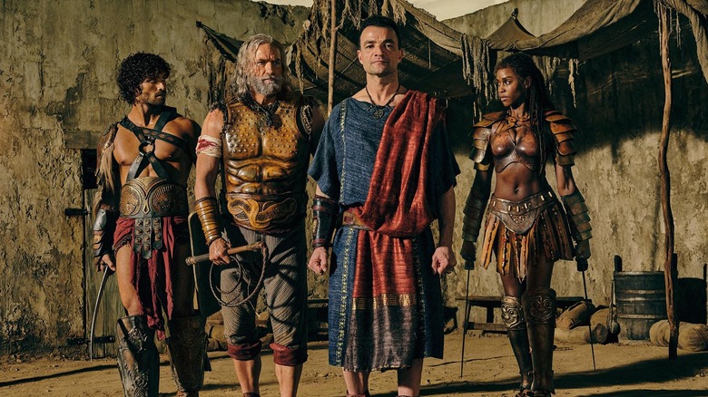 The main characters of "Spartacus: House of Ashur" (2025)