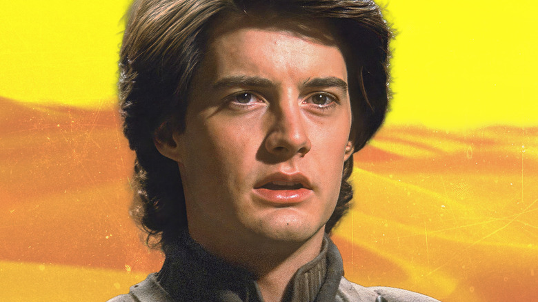 Paul Atreides against a yellow desert background in 