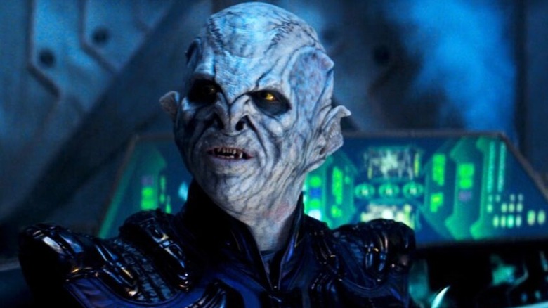 A Reman looks up and sneers in Star Trek: Nemesis