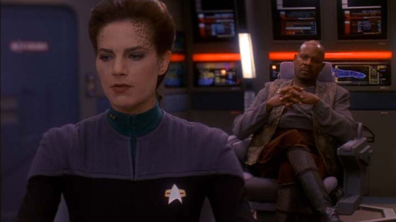 Sisko and Dax on the Defiant in Star Trek: Deep Space Nine