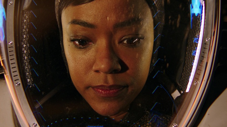 Michael Burnham in a spacesuit in the Star Trek: Discovery episode The Vulcan Hello