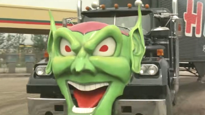 The Green Goblin truck driving in Maximum Overdrive