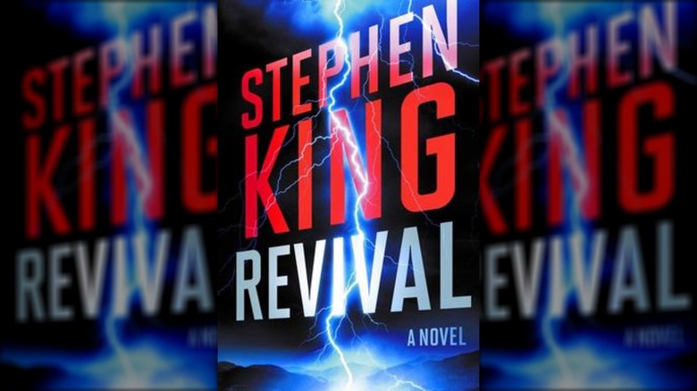 The cover for Stephen King's "Revival," featuring a big lightning bolt