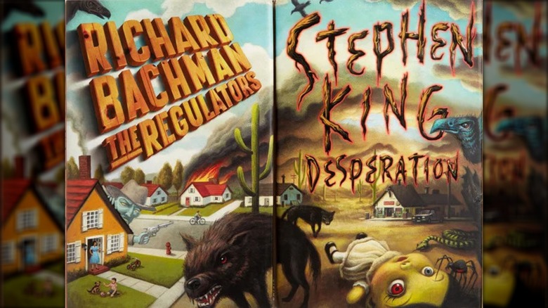 The covers for "The Regulators" and "Desperation" lined up next to each other