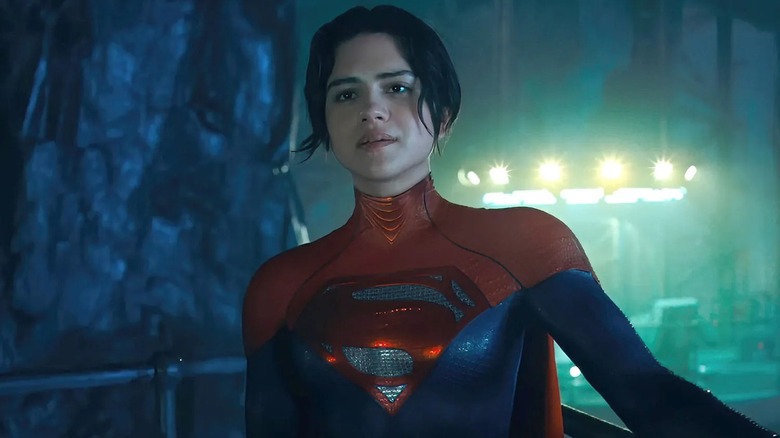 Supergirl talking to a pair of Barry Allen's in The Flash (2023)