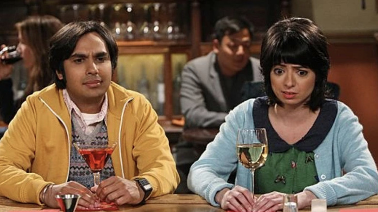 Raj and Lucy on a horrible date on The Big Bang Theory