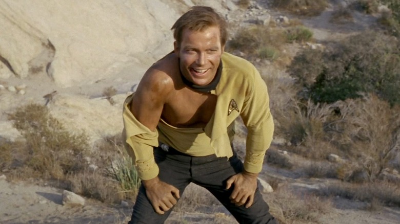 Ripped shirt Captain Kirk