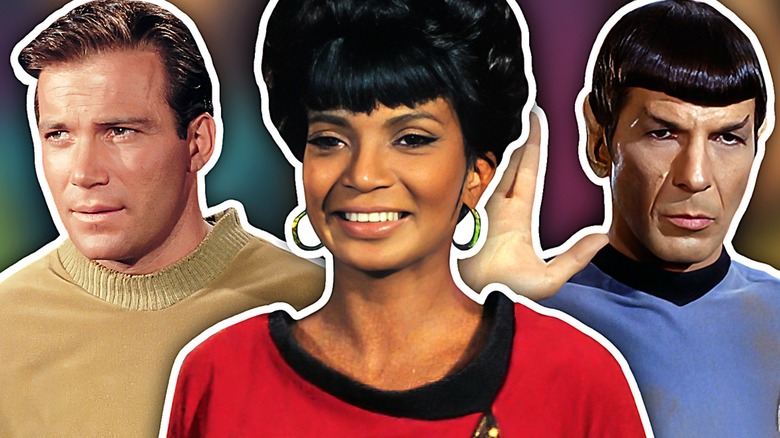 Kirk, Uhura, and Spock 