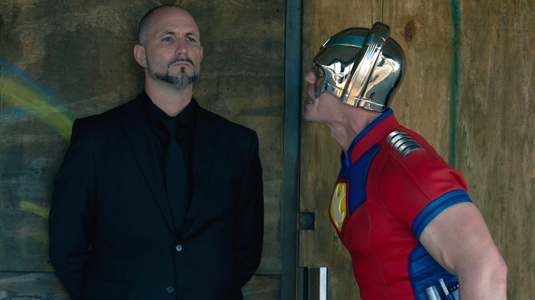 Peacemaker taunts a guard in Peacemaker Season 2