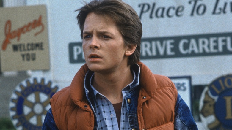 Marty McFly tricking his father in 'Back to the Future'