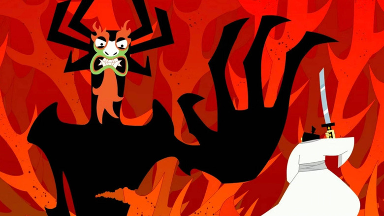 Aku and Jack face off in "Samurai Jack" (2001-2004, 2017)