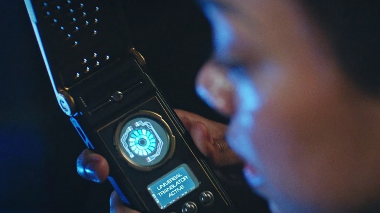 Captain Michael Burnham using a universal translator in "Star Trek: Discovery"