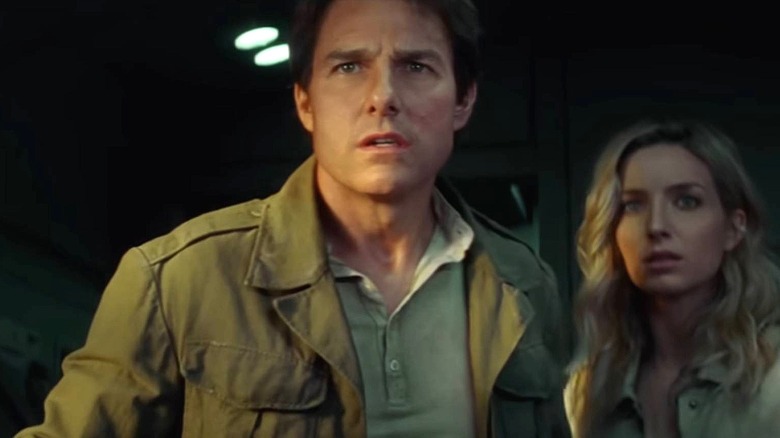 Tom Cruise looking scared