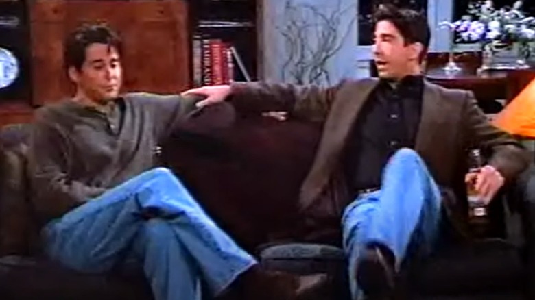 Ross Geller is less than impressed with Sammy in "The Single Guy"