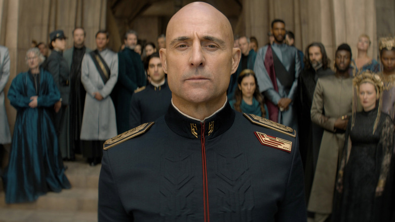 Padishah Emperor Javicco Corrino leading his people on Dune: Prophecy