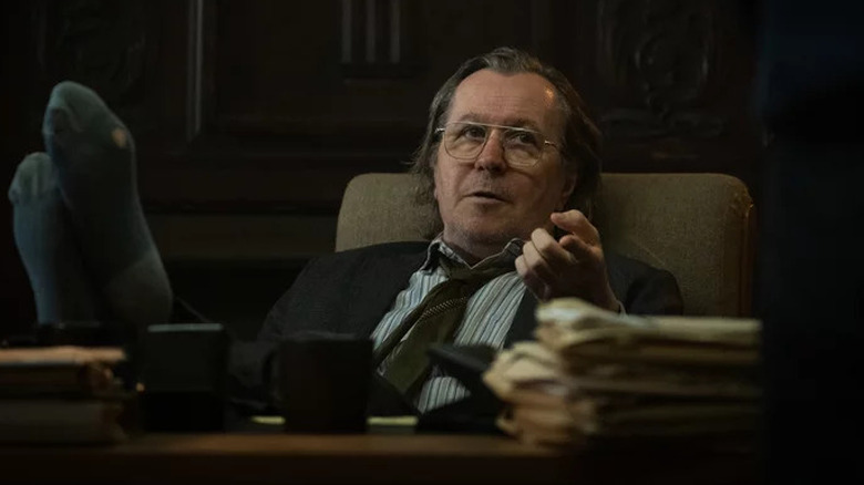 Jackson Lamb with his feet on his desk on "Slow Horses" (2022-present)