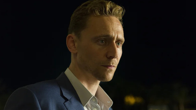 Jonathan Pine looking serious on "The Night Manager" (2016-present)