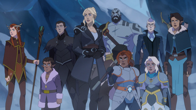 Group shot of the characters from The Legend of Vox Machina (2022)
