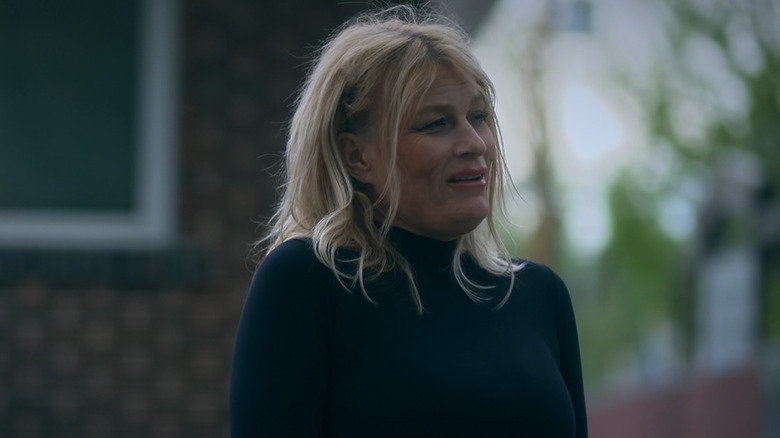 Rachel standing outside of her house for the docuseries "Worst Roommate Ever" (2022-2024)