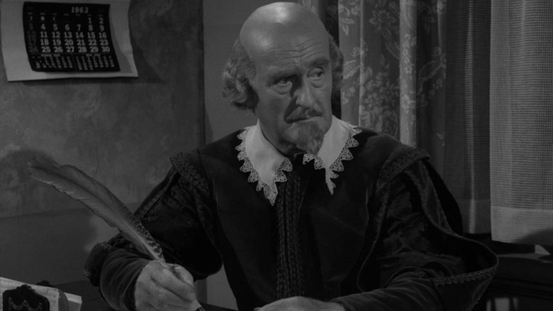 William Shakespeare holding a quill on The Twilight Zone