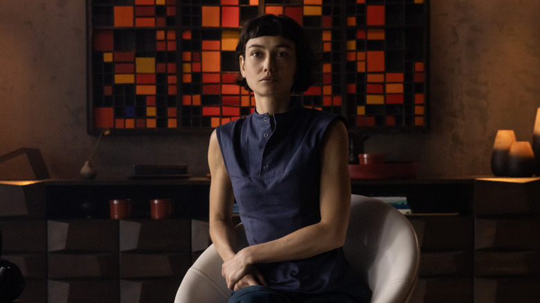Wendy sitting in a chair on Alien: Earth