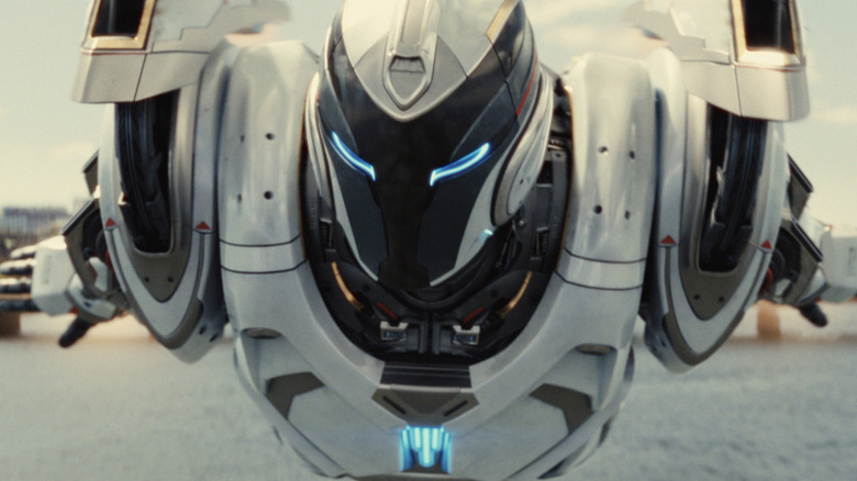 Ironheart zooms across the sky in 
