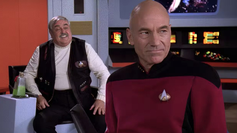 Picard visits Scotty on the holodeck in "Star Trek: The Next Generation"