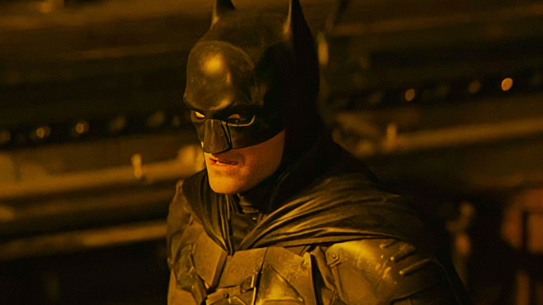 Batman looking angry