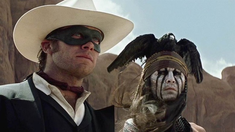 The Lone Ranger and Tonto in the desert in The Lone Ranger (2013)