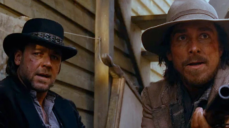 Ben Wade and Dan Evans hiding out in 3:10 to Yuma (2007)