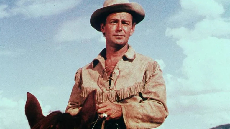 Shane on horseback in Shane (1953)