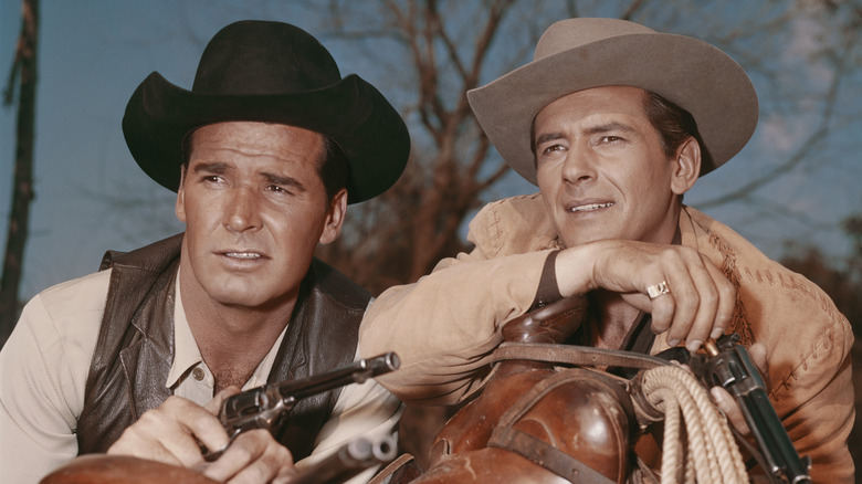 Bret and Bart Maverick hang out in "Maverick"