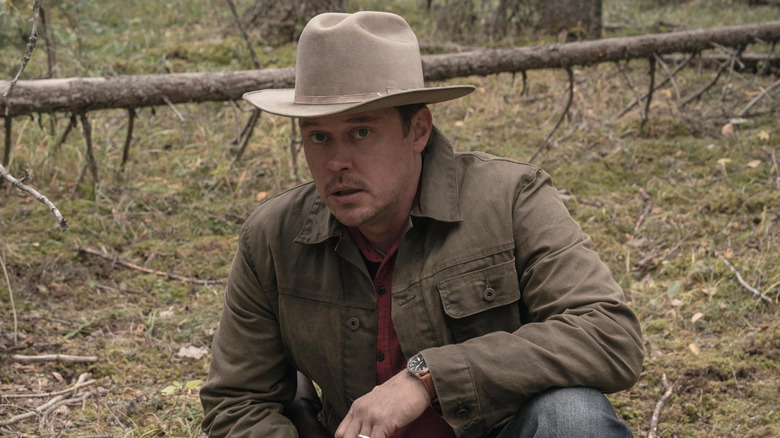Joe Pickett checks out some evidence in "Joe Pickett"