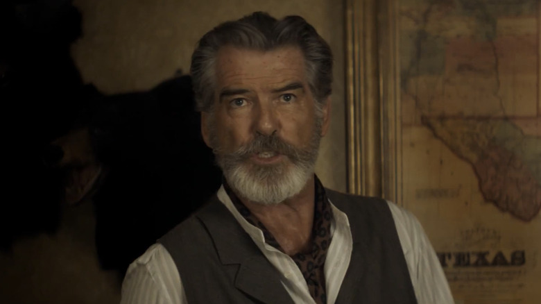 Eli McCullough looks onward beside a Texas map on "The Son" (2017-2019)