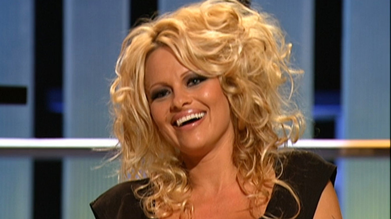 Pamela Anderson laughing on the "Comedy Central Roast of Pamela Anderson" (2005)