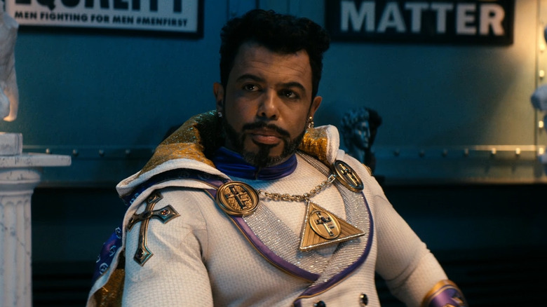 Oh Father sitting in his uniform in "The Boys" (2019-2026)