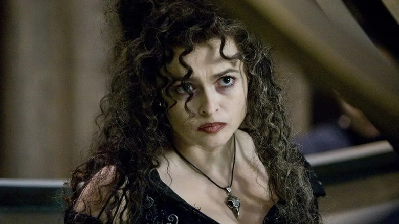 Bellatrix Lestrange frowning in "Harry Potter and the Half-Blood Prince"