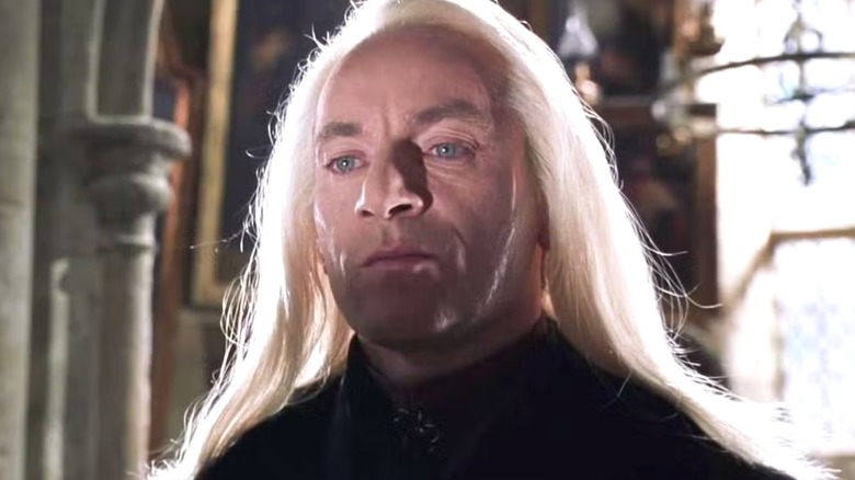 Lucius Malfoy frowning in "Harry Potter and the Chamber of Secrets."
