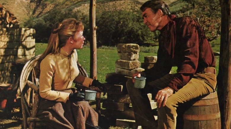 Sam Burnett listening intently in The Rare Breed (1966)
