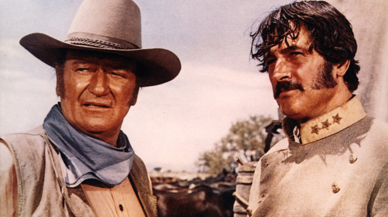 Colonels John Henry Thomas and James Langdon looking thoughtful in The Undefeated