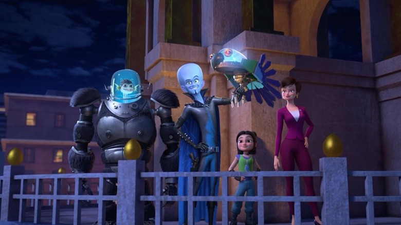 Megamind with his new pals in Megamind vs. the Doom Syndicate (2024)