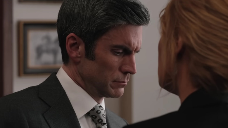 Jamie Dutton looking away from Beth Dutton on Yellowstone